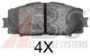 TOYOT 044650W140 Brake Pad Set, disc brake